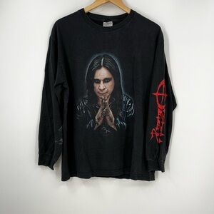 Vintage Ozzy Osbourne Praying Hands 2002 Vintage Long Sleeve Shirt